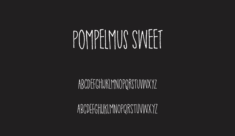 Pompelmus Sweet DEMO font