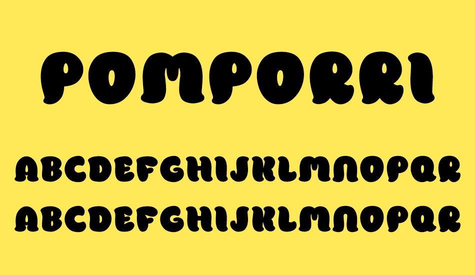 Pomporri Demo font