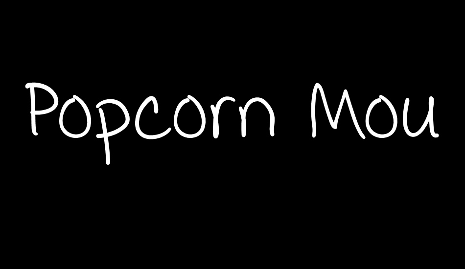 Popcorn Mountain Cond font big