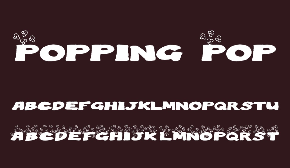 Popping Popcorn font