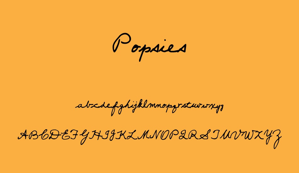 Popsies font