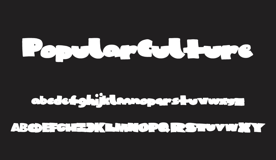 PopularCulture font