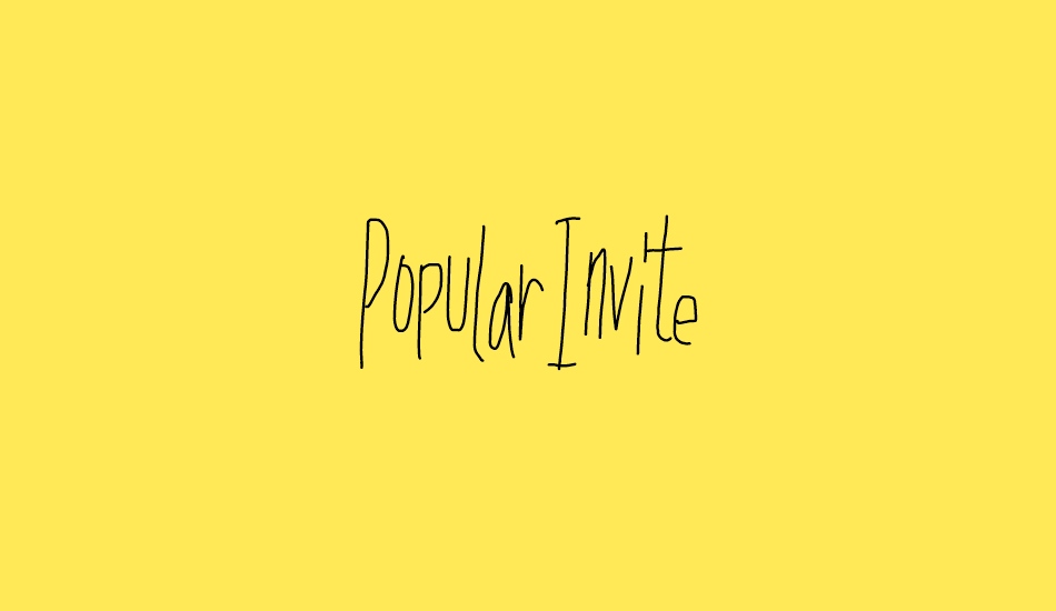 PopularInvite font big