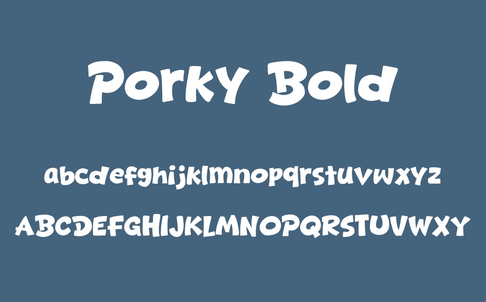Porky Bold font