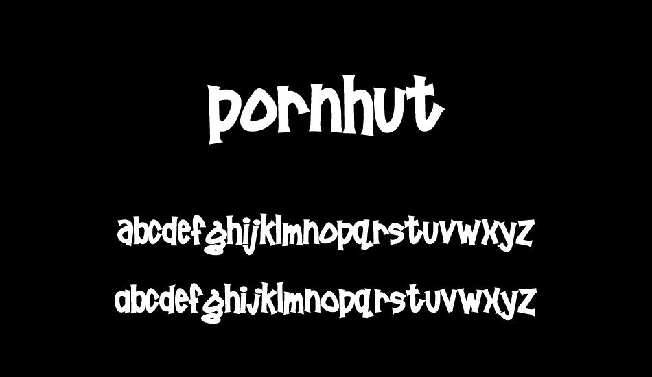 Pornhut font