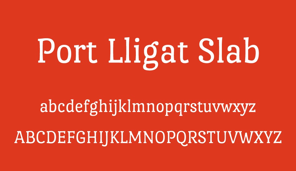 Port Lligat Slab font