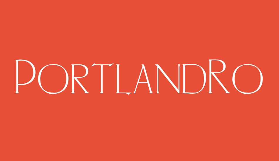 PortlandRoman font big