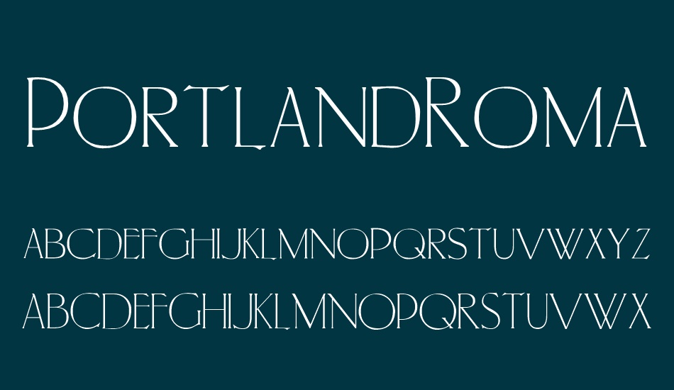 PortlandRoman font