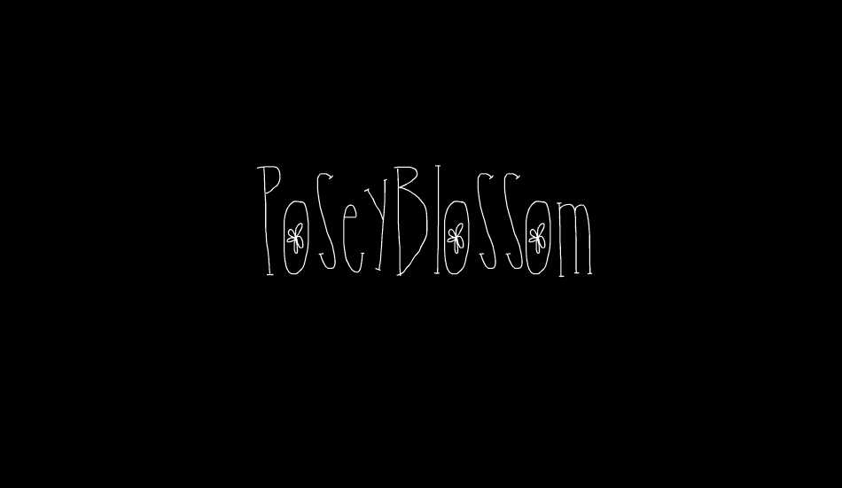 PoseyBlossom font big