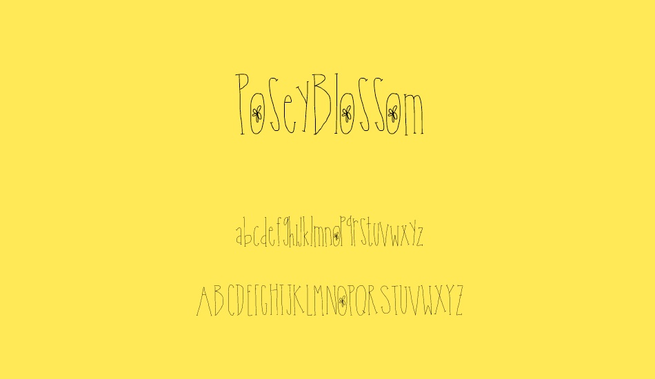 PoseyBlossom font