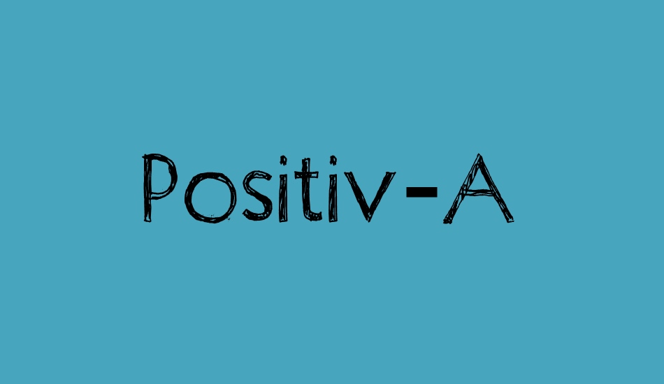 Positiv-A font big