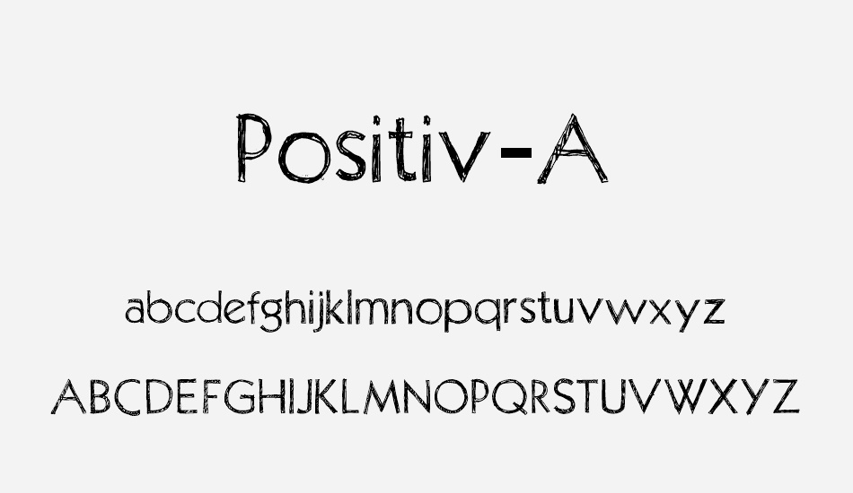 Positiv-A font