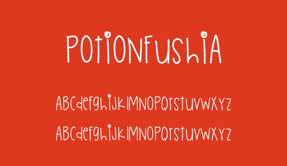 PotionFushia font