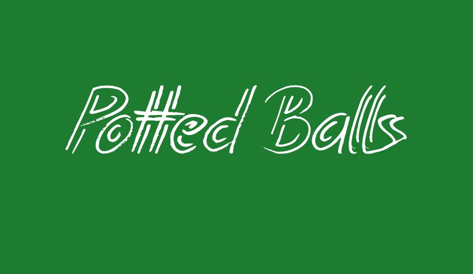 Potted Balls font big