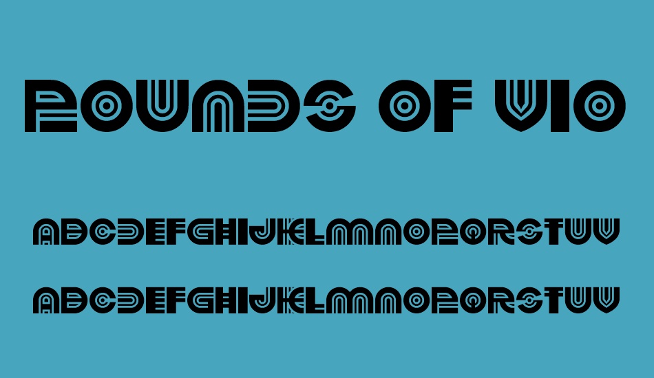 Pounds of Violence font