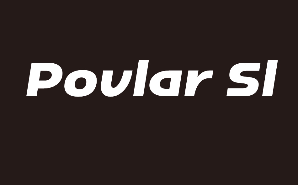 Povlar font big