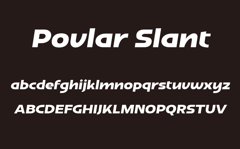 Povlar font