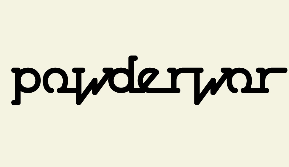 Powderworks (BRK) font big