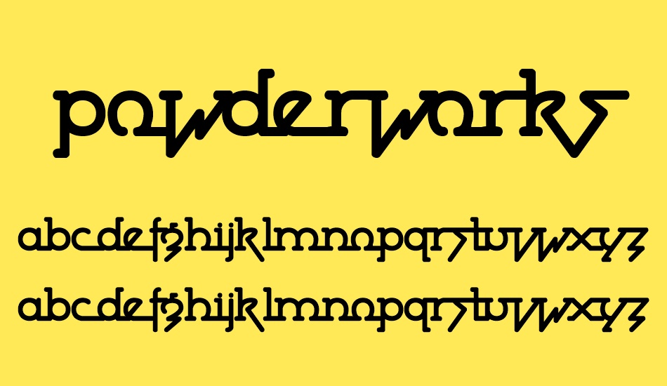 Powderworks (BRK) font