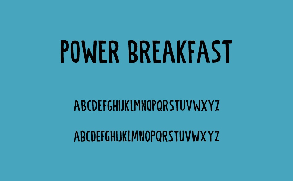 Power Breakfast font