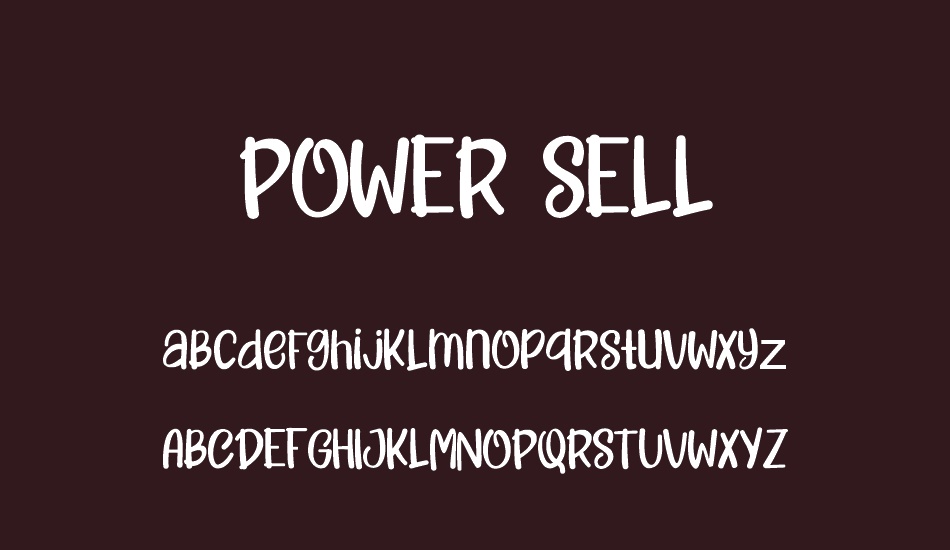 power-sell font