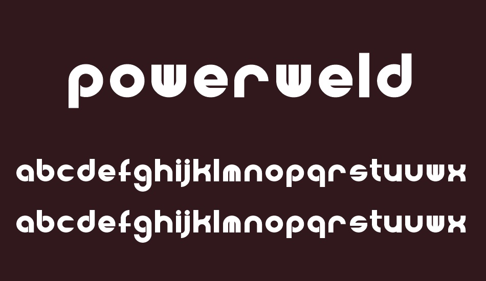 Powerweld font