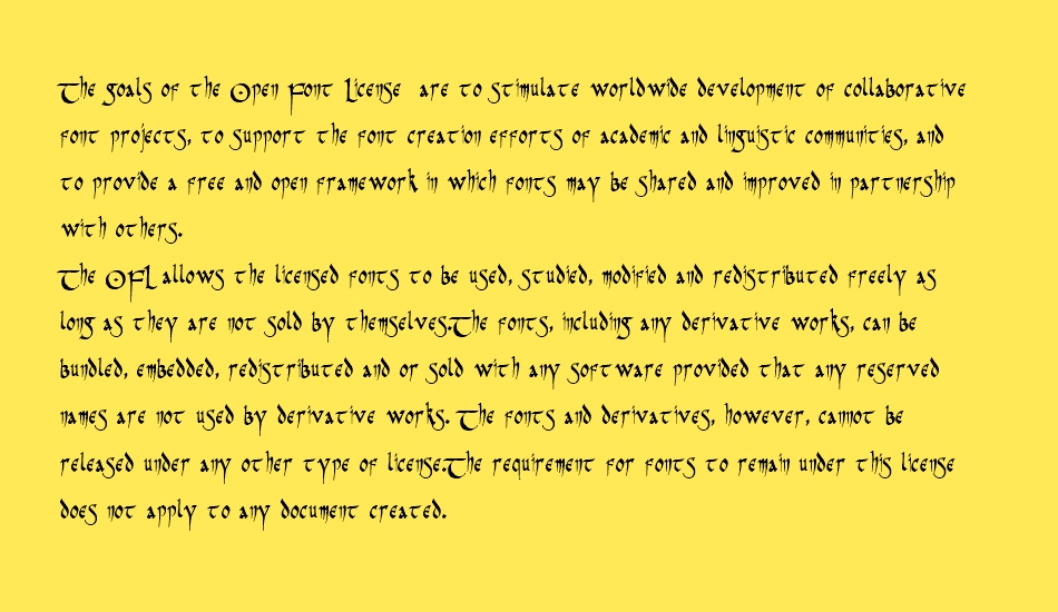 PR Celtic Narrow font 1