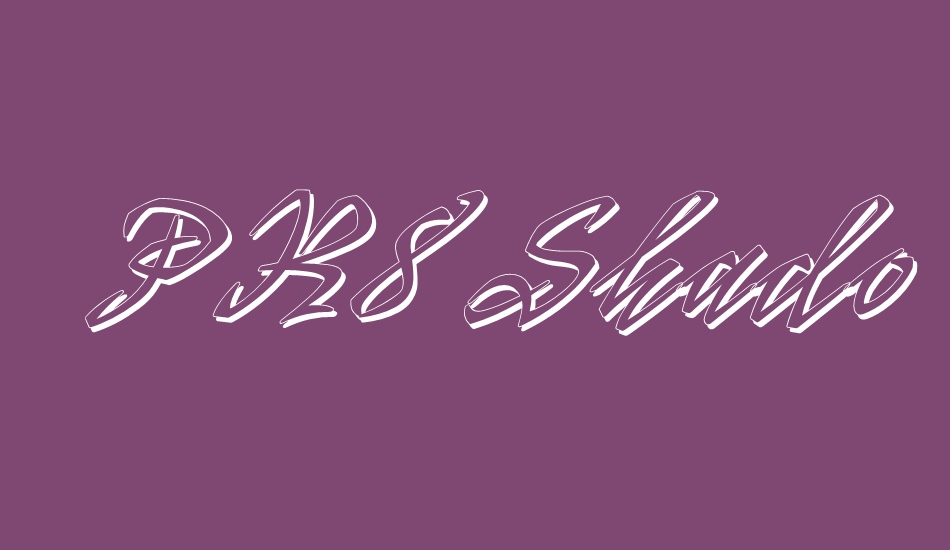 PR8 Shadow Cat font big