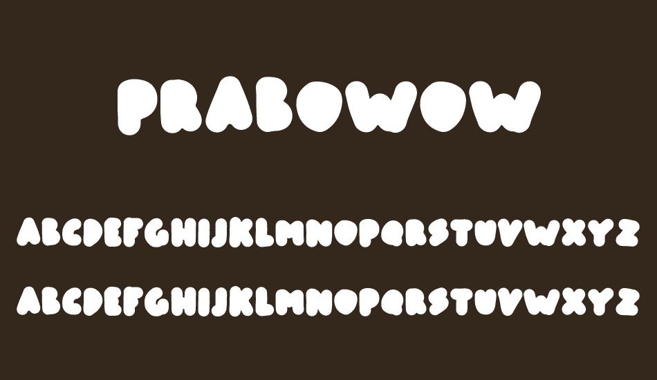 prabowow font