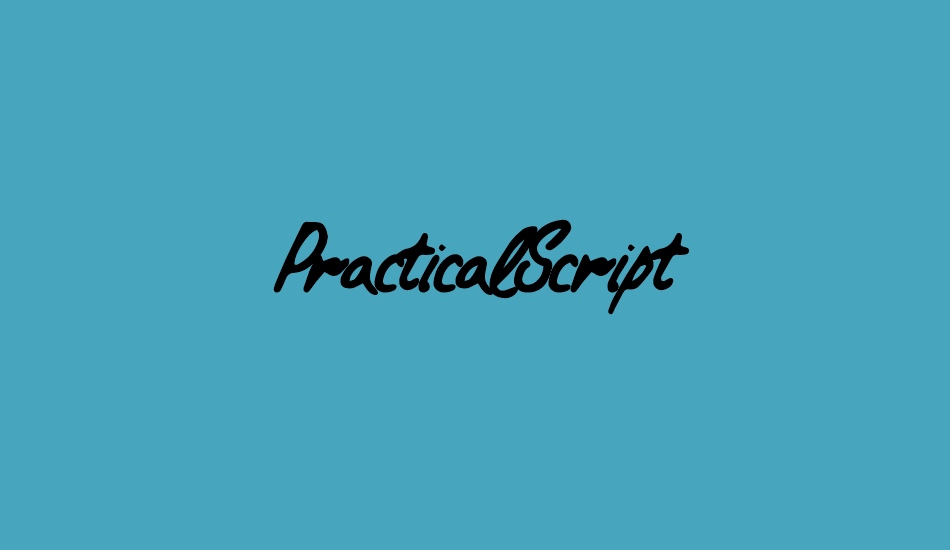 PracticalScript font big