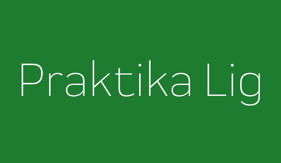 Praktika Light font big