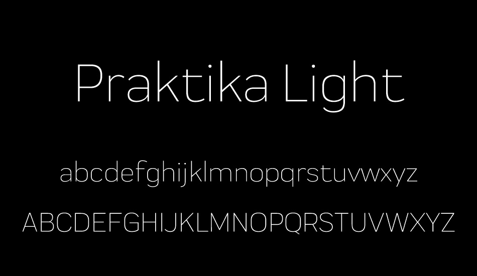 Praktika Light font