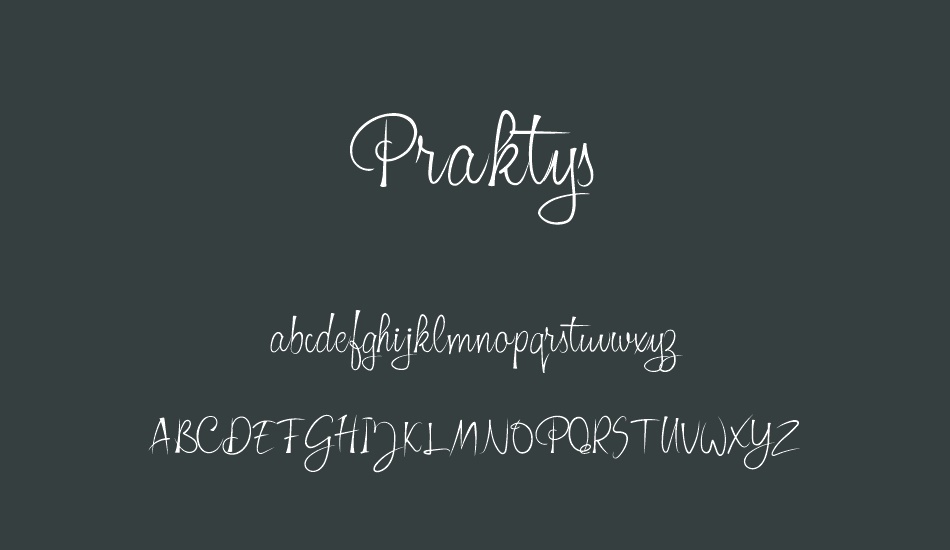 Praktys font