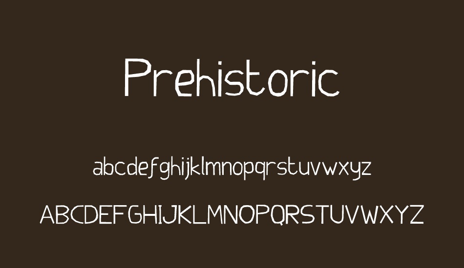 Prehistoric font