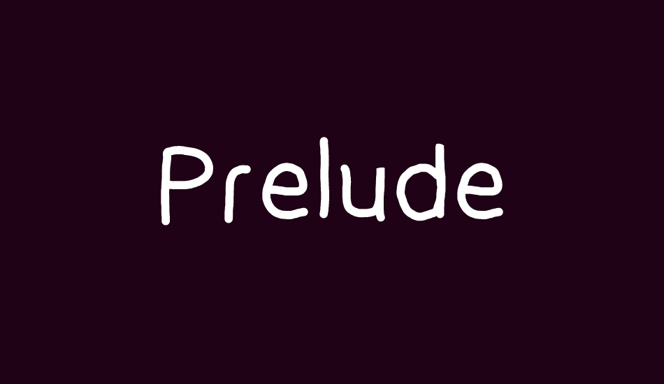 Prelude font big