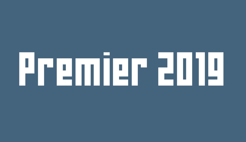 Premier 2019 font big