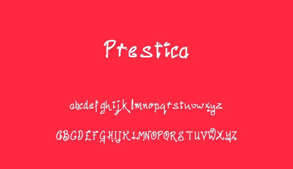 Prestica font