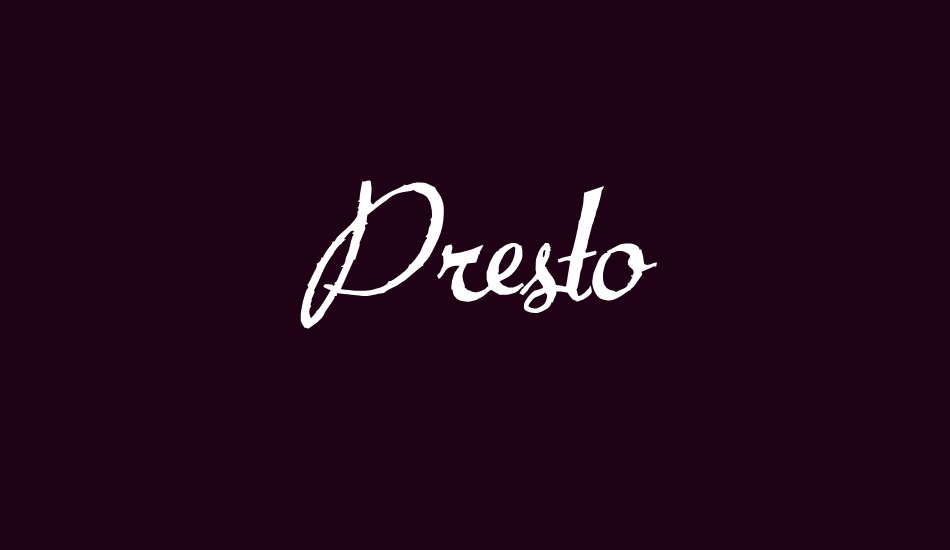 Presto font big