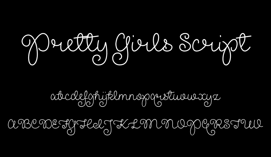 Pretty Girls Script Demo font