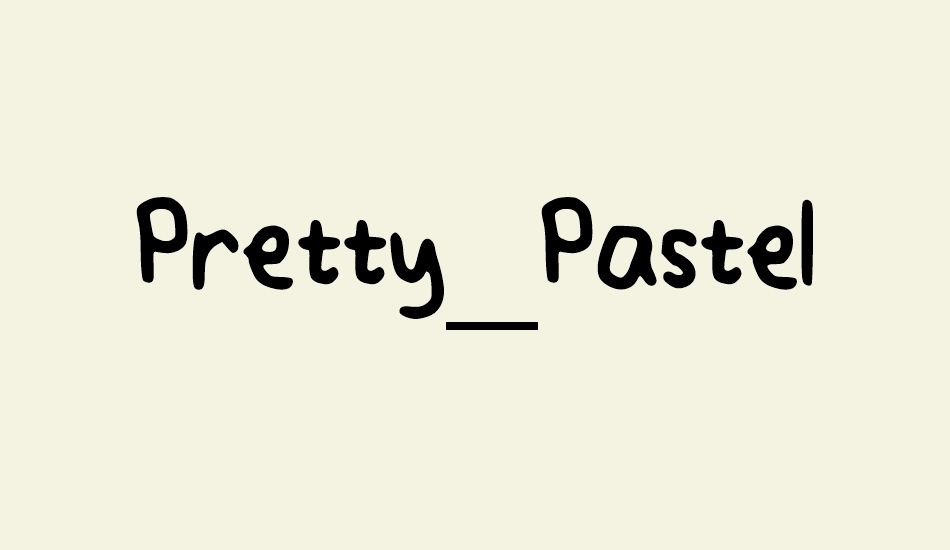 Pretty_Pastel font big