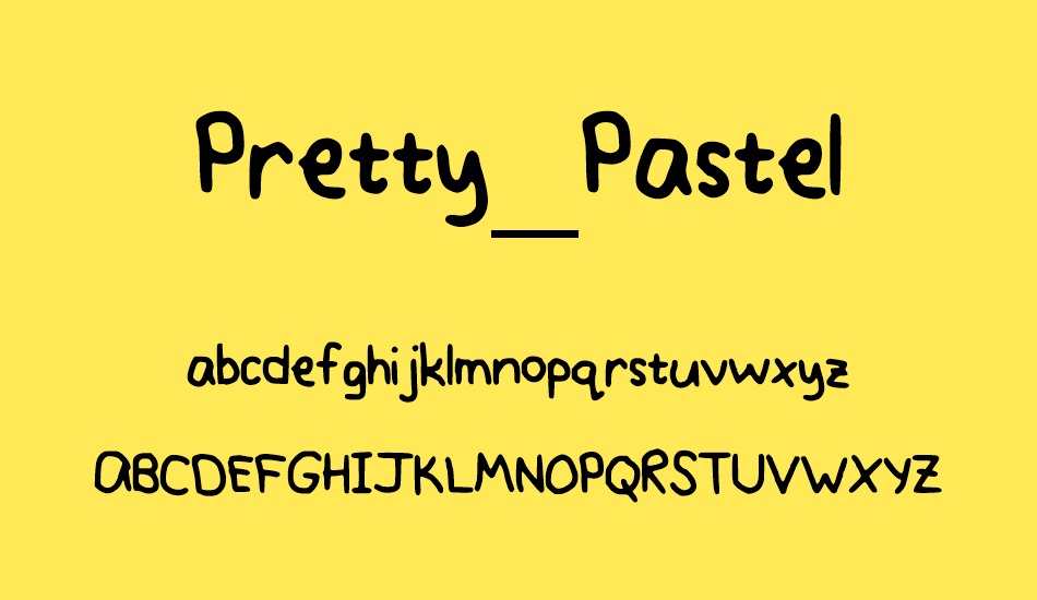 Pretty_Pastel font