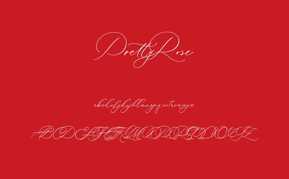 Pretty Rose font