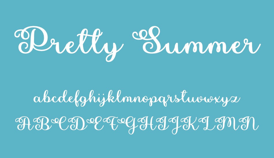 Pretty Summer font