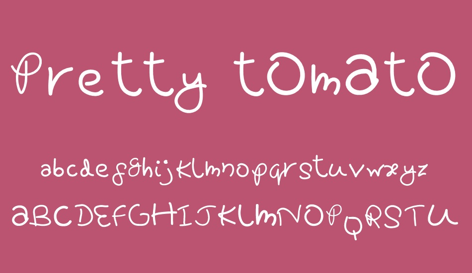 Pretty tOmAtO font