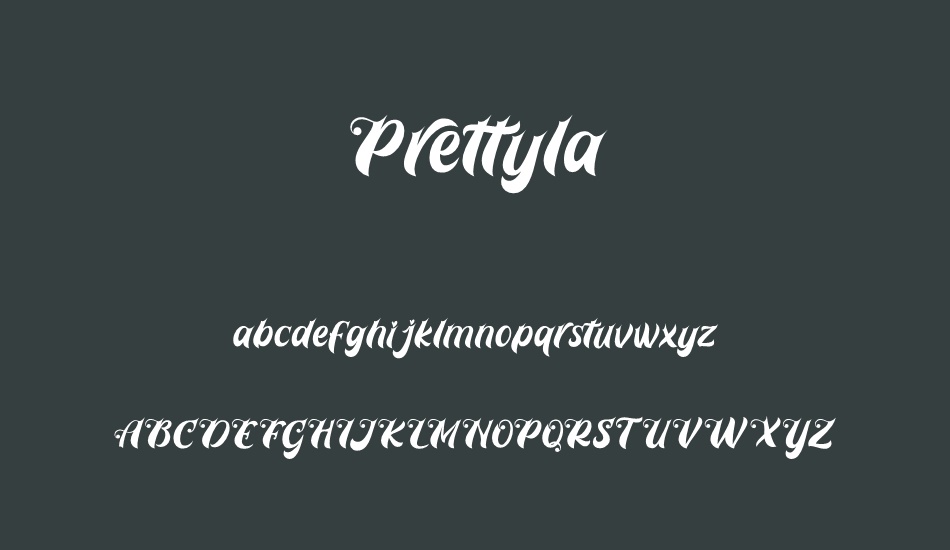 Prettyla font