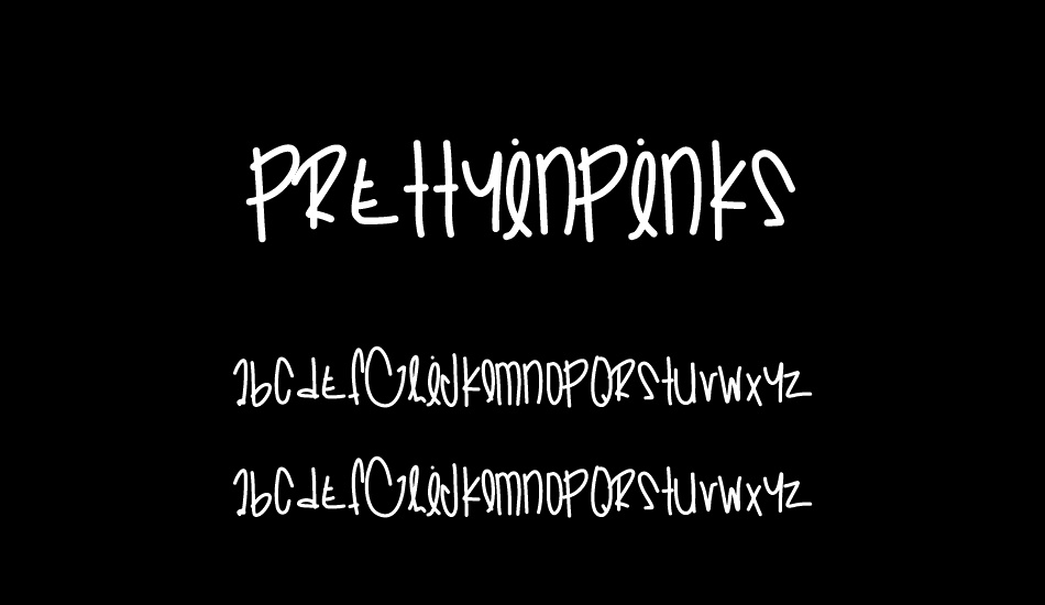 PrettyInPinks font