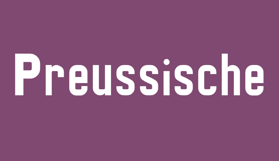 Preussische VI 9 font big