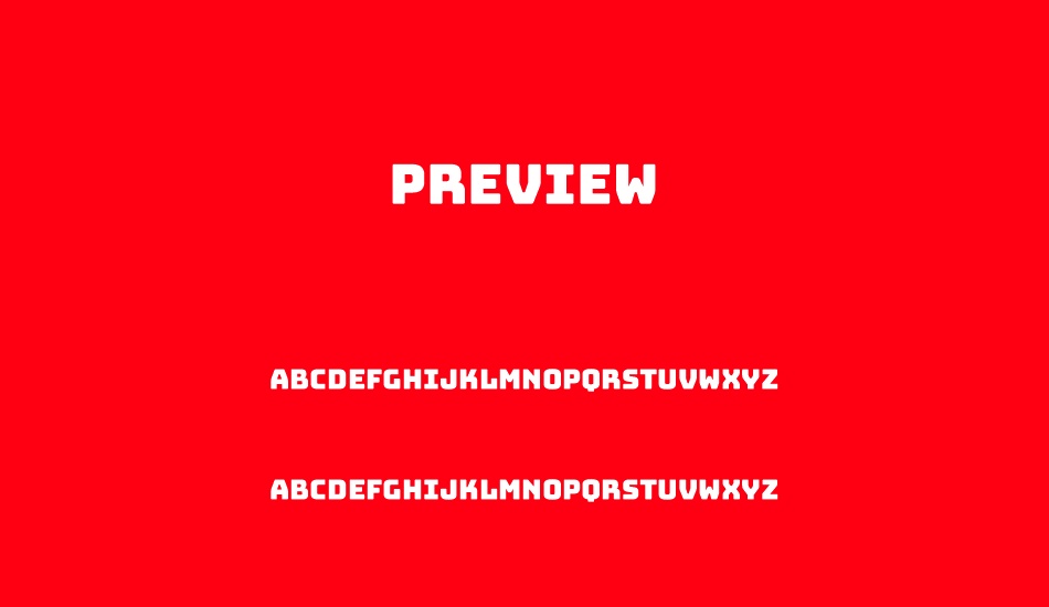 Preview font