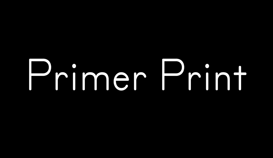 Primer Print font big