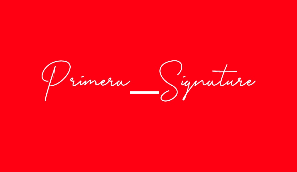 Primera_Signature font big